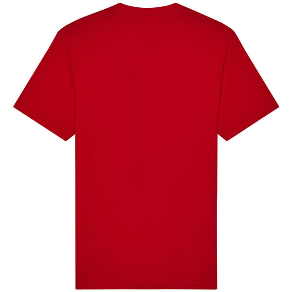 Crisp studio image on a white background of Fox Racing Honda Tee; showing tee fit, printed graphics, and crew neckline; SKU 33422-003-S; Sizes: S-2XL