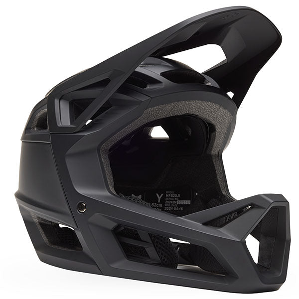 Product image of Fox Racing - Proframe Matte Black Helmet (MTB) (Youth) SKU:33845-255-OS | Designed for Mountain Bike, BMX and E-Bike riders | Available at BTO Sports