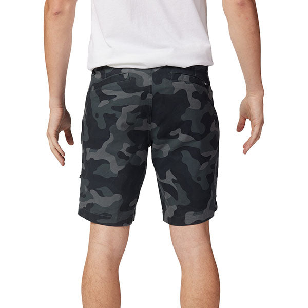 Side view of model wearing Essex Camo 3.0 Shorts in Black Camo, SKU 31672-247