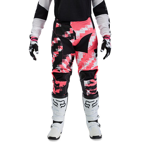 Rear view of Black/Pink 180 Digi Image Pants (SKU: 33543-285), highlighting mesh ventilation and ergonomic paneling