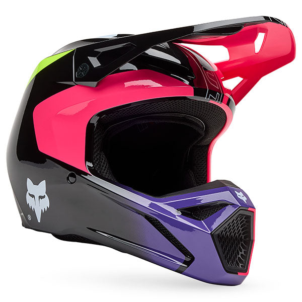 Side profile of Pink Youth V1 Elevated Helmet (SKU: 33549-170), showing vent placement and shell design