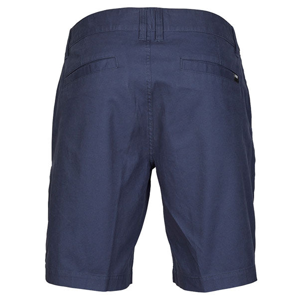 Rear view of Essex 3.0 Shorts in Olive Green, SKU 31667-329, showing welt pockets and button closure