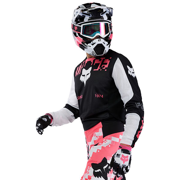 Rear view of Black/Pink 180 Digi Image Jersey (SKU: 33535-285), highlighting vented back panel and sublimated graphics