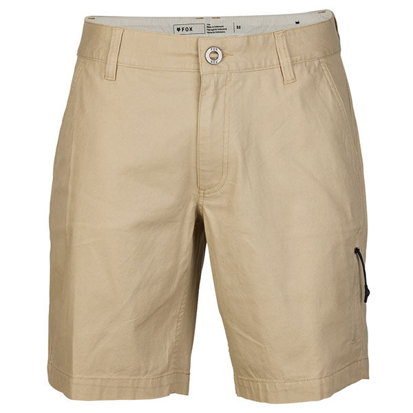 Front view of Fox Racing Essex 3.0 Shorts in Navy, SKU 31667-088, featuring chino styling and stretch fabric