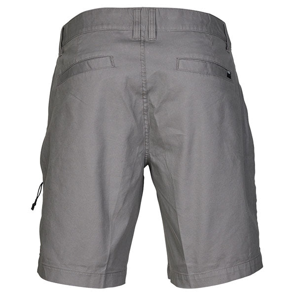 Rear view of Essex 3.0 Shorts in Pewter, SKU 31667-052, showing welt pockets and button fly