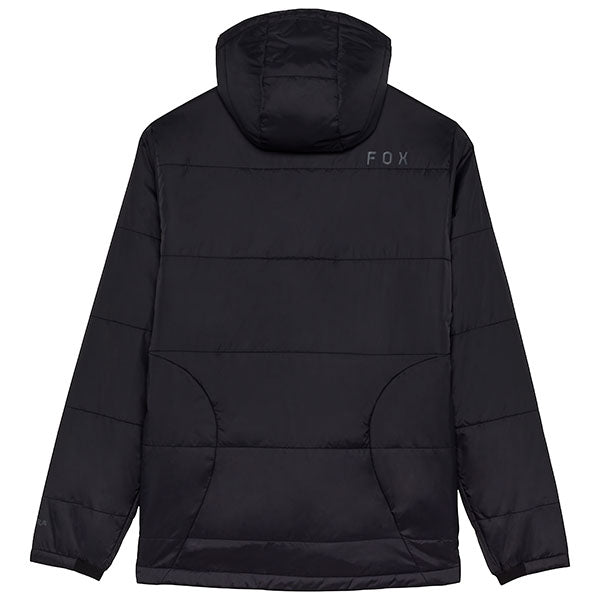 Side view of Ridgeway Jacket in Black, SKU 33119-001, showing fleece side panels and relaxed fit