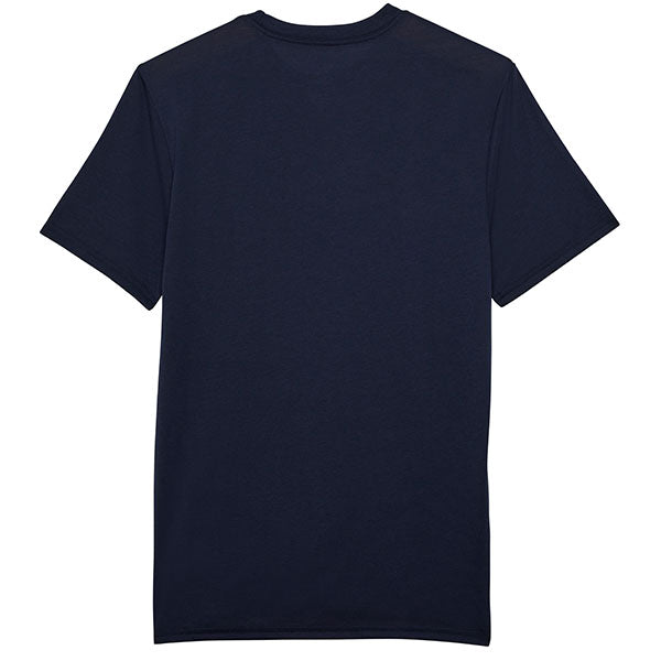 Clean studio shot of Fox Racing Absolute Tech Tee; showing tee fit, printed graphics, and crew neckline; SKU 32871-185-S; Sizes: S-2XL