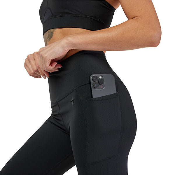 Fox Racing Motive Leggings (Womens) product image in Blk sizes XS, SM, MD, LG, XL SKU 32788-001-XS. Base Layer Pants | Available at BTO Sports