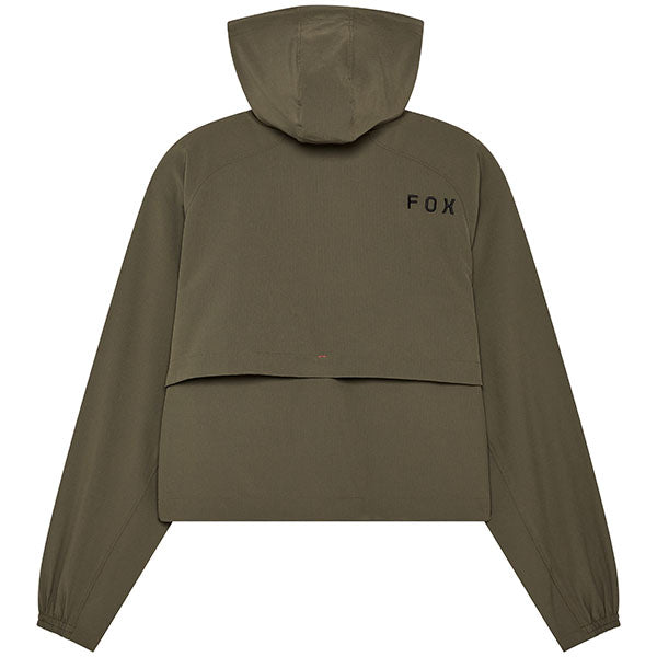 Rear view of Survivalist Windbreaker in Steel Grey showing hood and relaxed fit, SKU: 32192-373