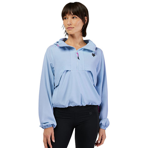 Side view of Survivalist Windbreaker in Sea Foam Green showing sleeve detail and zippered pocket, SKU: 32192-381