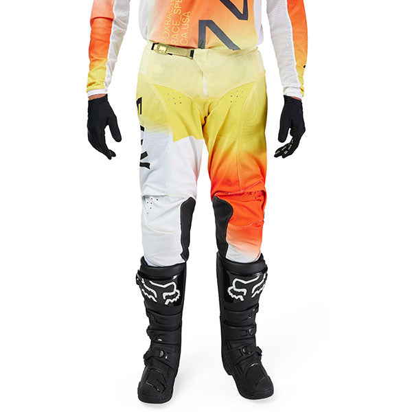 Rear view of White 180 Air Haze Pants (SKU: 33544-008), showing mesh ventilation and articulated knees