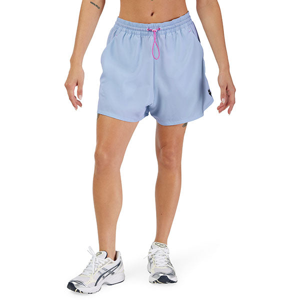 Side view of Survivalist Shorts in Sea Foam Green showing curved hem and side seam detail, SKU: 32240-381