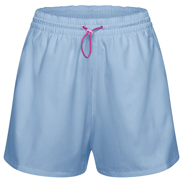 Front view of Survivalist Shorts in Sea Foam Green showing waistband and hand pockets, SKU: 32240-381