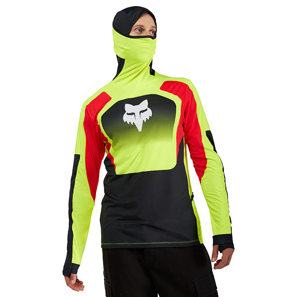 Side profile of Flo Yellow Ranger Drive Jersey (SKU: 33538-130), highlighting sleeve and fit