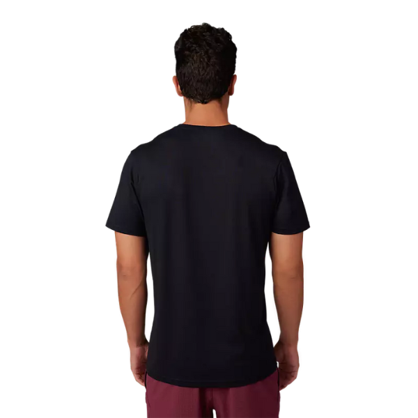 Professional studio photo of Fox Racing Rep Tee; showing tee fit, printed graphics, and crew neckline; SKU 29081-001-S; Colors: SM, MD, LG, XL and more