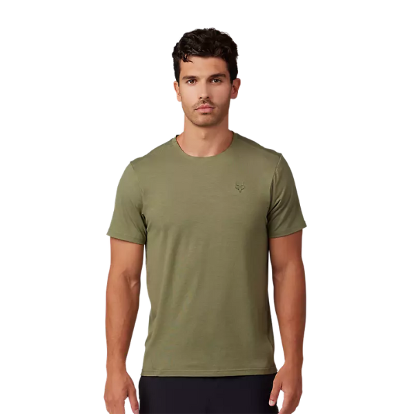 Professional studio photo of Fox Racing Rep Tee; showing tee fit, printed graphics, and crew neckline; SKU 29081-001-S; Colors: SM, MD, LG, XL and more