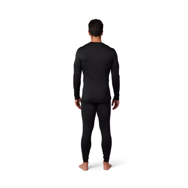 Fox Racing Tecbase Fire Long Sleeve Shirt product image in SM sizes Black SKU 29574-001-S. Base Layer Shirt | Available at BTO Sports