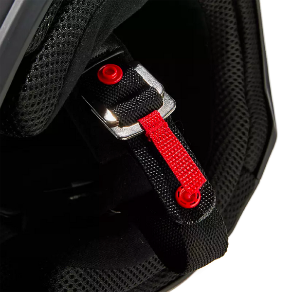 studio product photo of Fox Racing SKU 31369-001, sizes XS to XXL for motocross helmet, dirt bike, motocross, off road.