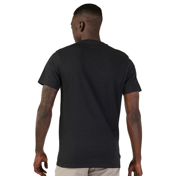 Crisp studio image on a white background of Fox Racing Absolute Premium Tee; showing tee fit, printed graphics, and crew neckline; SKU 31730-001-S