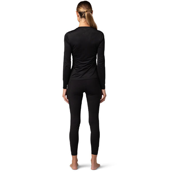 Fox Racing Tecbase Long Sleeve Shirt (Womens) product image in XS sizes Black SKU 30307-001-XS. Base Layer Shirt | Available at BTO Sports