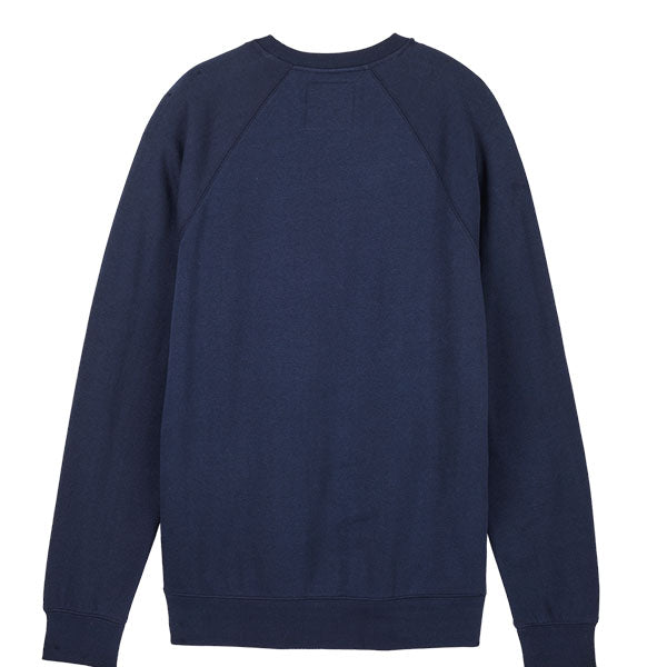 Fox Racing - Absolute Crew Sweatshirt sku 31591-329, studio image of the back of a Midnight Blue sweater on a white background