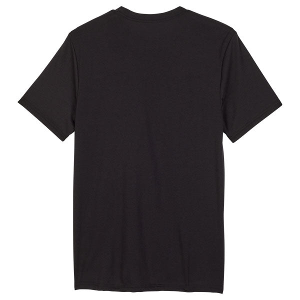 High-resolution studio image of Fox Racing Shepherds Tech Tee; showing tee fit, printed graphics, and crew neckline; SKU 32089-306-S