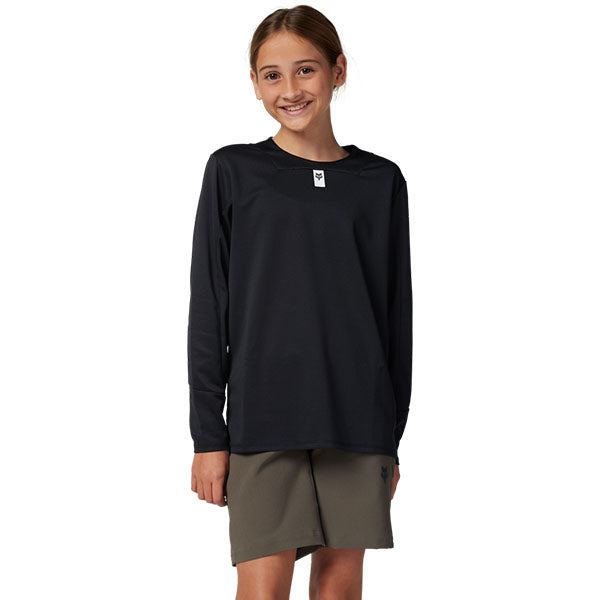 Product image of Fox Racing - Defend Long Sleeve Jersey (Youth) (MTB) SKU:32415-001-YL | Designed for Mountain Bike, BMX and E-Bike riders | Available at BTO Sports