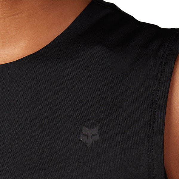 Fox Racing Tecbase Sleeveless Shirt (Womens) product image in XS sizes Black SKU 30306-001-XS. Base Layer Shirt | Available at BTO Sports