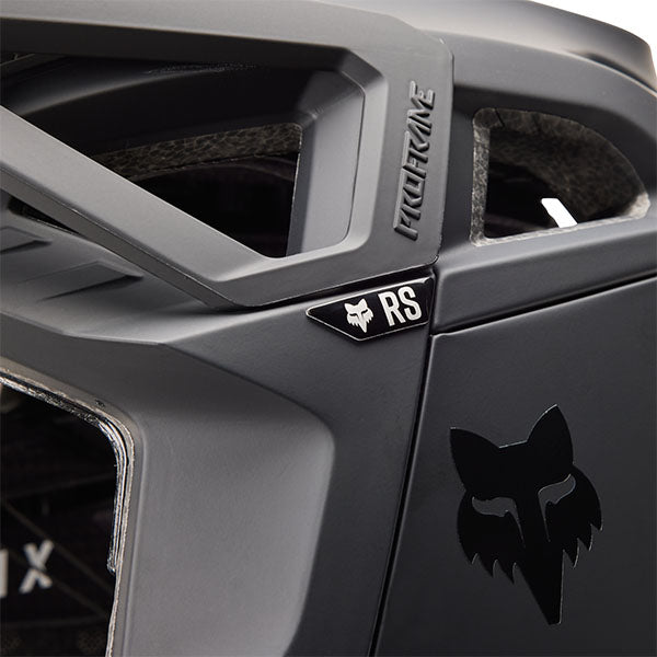 Product image of Fox Racing - Proframe RS Matte Black Helmet (MTB) SKU:31105-255-S | Sizes: SM, MD, LG | Designed for Mountain Bike, BMX and E-Bike riders | Available at BTO Sports