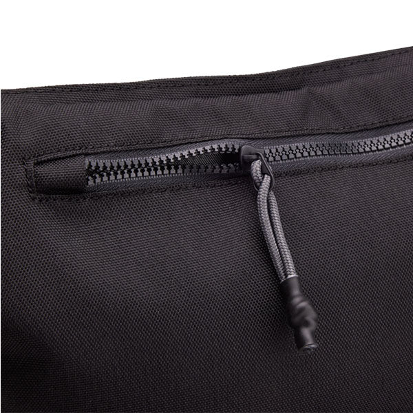 Fox Racing Fox Head Premium Hip Pack SKU 32342 Black lifestyle photo worn around waist