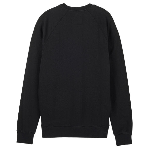 Fox Racing - Absolute Crew Sweatshirt sku 31591-001, studio image of the back of a Black sweater on a white background