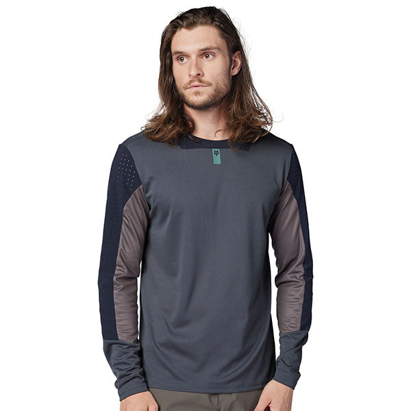 Product image of Fox Racing - Defend Long Sleeve Jersey (MTB) SKU:32367-306-M | Sizes: SM, MD, LG, XL, 2XL | Designed for Mountain Bike, BMX and E-Bike riders | Available at BTO Sports