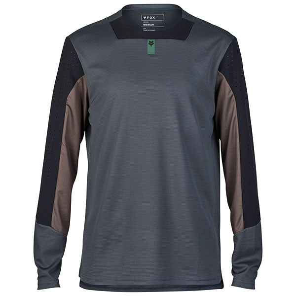 Product image of Fox Racing - Defend Long Sleeve Jersey (MTB) SKU:32367-001-L | Sizes: SM, MD, LG, XL, 2XL | Designed for Mountain Bike, BMX and E-Bike riders | Available at BTO Sports