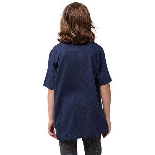 Crisp studio image on a white background of Fox Racing Absolute Tee (Youth); showing tee fit, printed graphics, and crew neckline; SKU 31818-329-YS