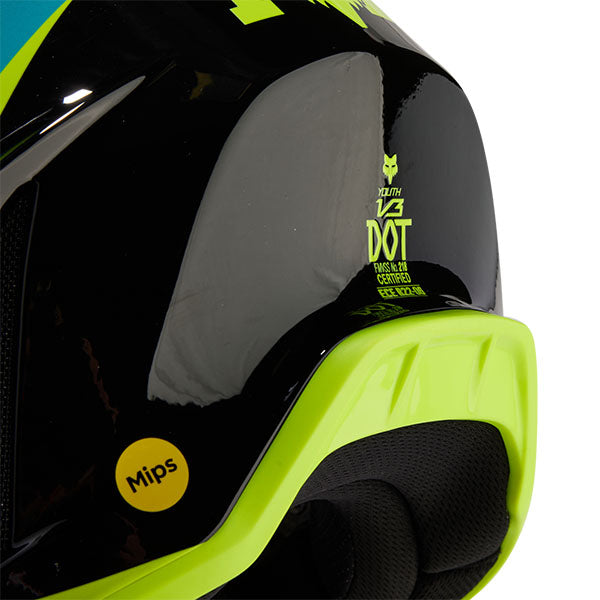 studio product photo of Fox Racing SKU 31438-008-Y for motocross helmet, dirt bike, motocross, off road.