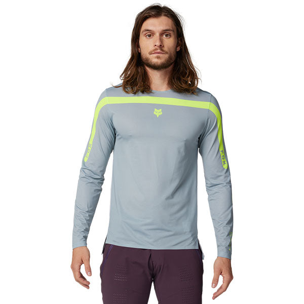 Product image of Fox Racing - Flexair Aviation Long Sleeve Race Jersey (MTB) SKU:32353-447-XL | Sizes: SM, MD, LG, XL, 2XL | Designed for Mountain Bike, BMX and E-Bike riders | Available at BTO Sports