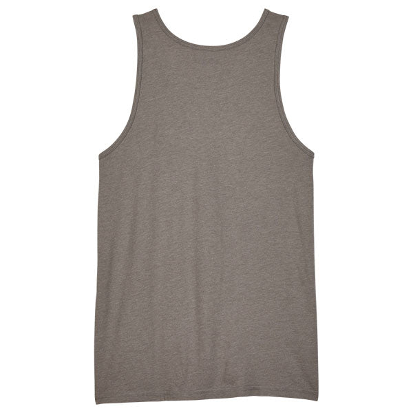 Studio photo on a white background of Fox Racing Fox Head Premium Tank; showing sleeveless cut, hem shape, and printed or woven branding; SKU 32091-001-S