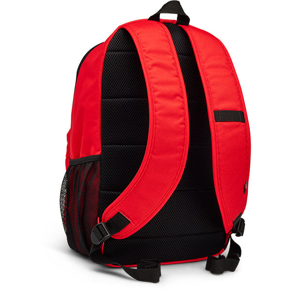 Fox Racing Clean Up Backpack SKU 32790 Flo Red back view showing padded shoulder straps and back panel