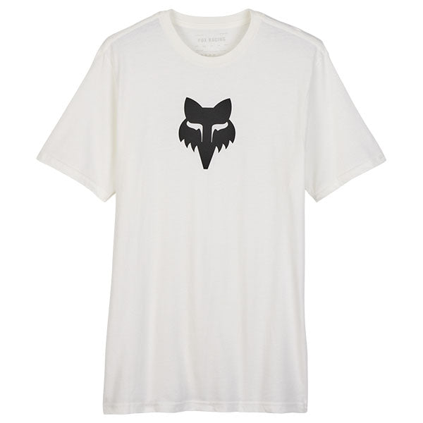 Professional studio photo of Fox Racing Fox Head Premium Tee; showing tee fit, printed graphics, and crew neckline; SKU 31731-001-S