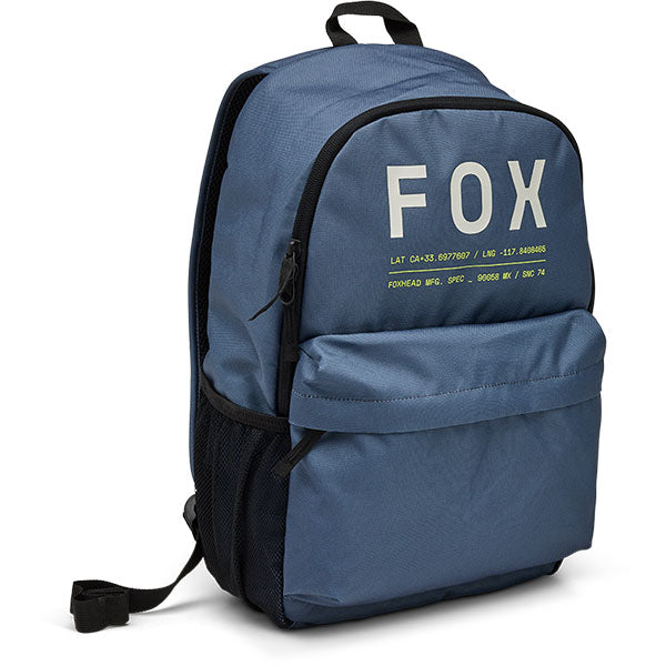 Fox Racing Clean Up Backpack SKU 32790 Graphite front view showing main compartment and Fox Racing branding