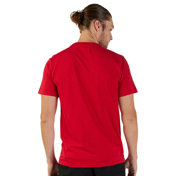 Crisp studio image on a white background of Fox Racing Fox Head Premium Tee; showing tee fit, printed graphics, and crew neckline; SKU 31731-001-S