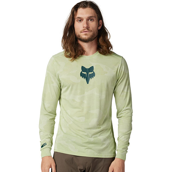 Product image of Fox Racing - Ranger TruDri Long Sleeve Jersey (MTB) SKU:32365-001-L | Sizes: SM, MD, LG, XL, 2XL | Designed for Mountain Bike, BMX and E-Bike riders | Available at BTO Sports
