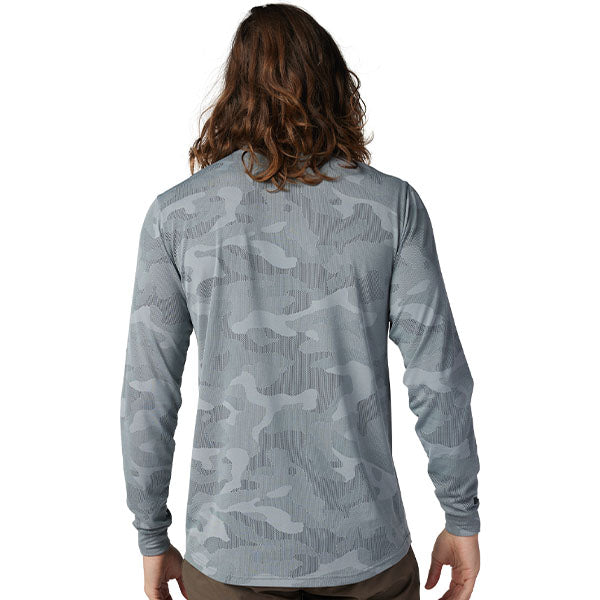 Product image of Fox Racing - Ranger TruDri Long Sleeve Jersey (MTB) SKU:32365-001-M | Sizes: SM, MD, LG, XL, 2XL | Designed for Mountain Bike, BMX and E-Bike riders | Available at BTO Sports