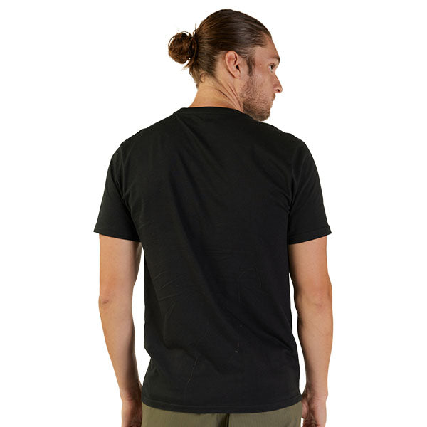 Studio photo on a white background of Fox Racing Fox Head Premium Tee; showing tee fit, printed graphics, and crew neckline; SKU 31731-001-S