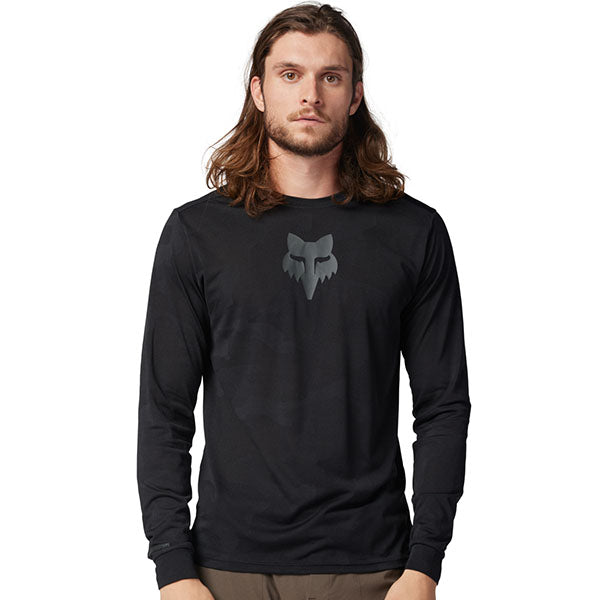 Product image of Fox Racing - Ranger TruDri Long Sleeve Jersey (MTB) SKU:32365-306-S | Sizes: SM, MD, LG, XL, 2XL | Designed for Mountain Bike, BMX and E-Bike riders | Available at BTO Sports