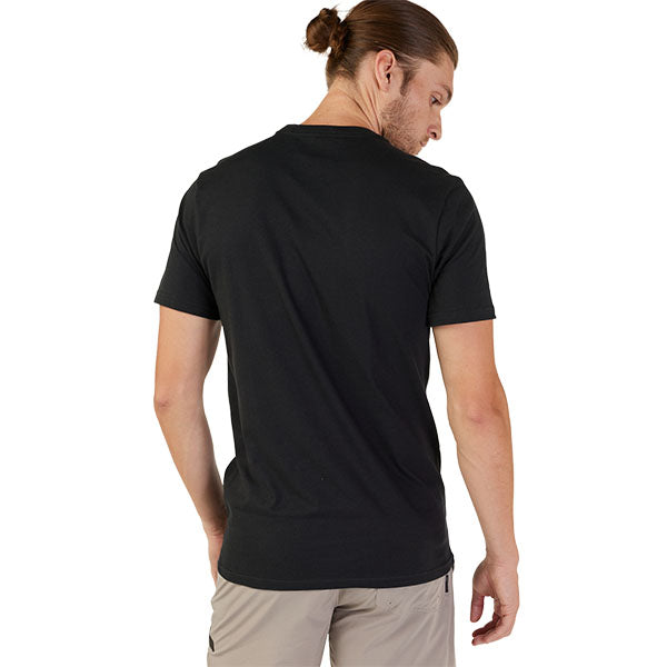 Crisp studio image on a white background of Fox Racing Fox Head Premium Tee; showing tee fit, printed graphics, and crew neckline; SKU 31731-001-S