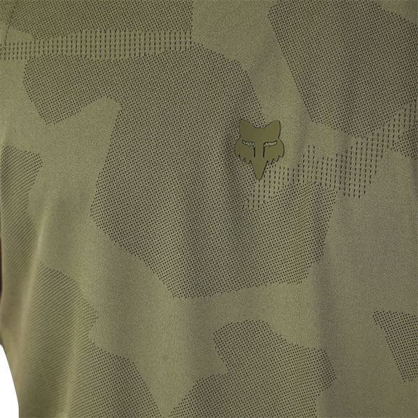 High-resolution studio image of Fox Racing Rep Jacquard Tank; showing sleeveless cut, hem shape, and printed or woven branding; SKU 30977-343-S