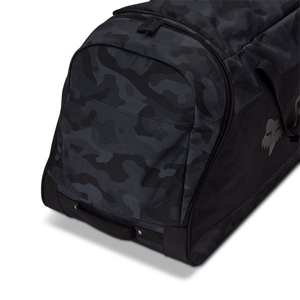 Fox Racing Shuttle 180 Black Camo Roller Gearbag SKU 33138 Black Camo side view