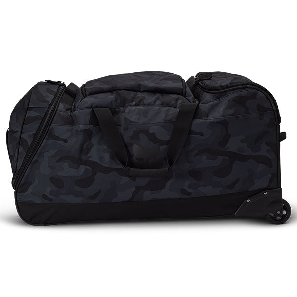 Fox Racing Shuttle Black Camo Roller Gearbag SKU 33135 Black Camo interior view