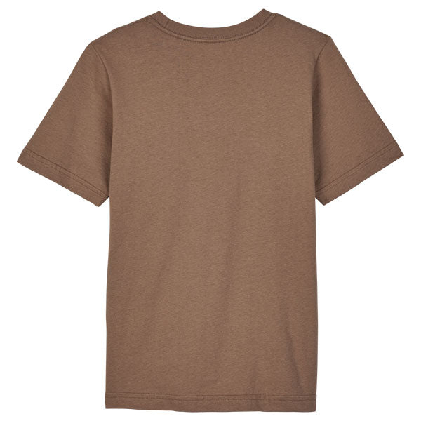 Crisp studio image on a white background of Fox Racing Leo Premium Tee (Youth); showing tee fit, printed graphics, and crew neckline; SKU 32303-562-YS